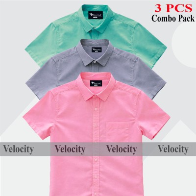 3 PCS COMBO Premium Quality 100% Oxford Cotton Fabric Short