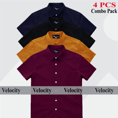 4 PCS COMBO Premium Quality 100% Oxford Cotton Fabric Short