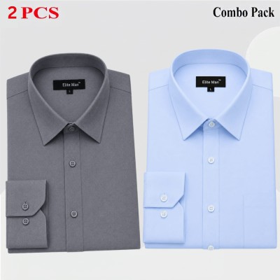 2 Pics Premium Quality Formal Shirt For Man