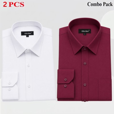 2 Pics Premium Quality Formal Shirt For Man