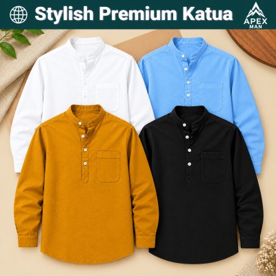 100% Oxford Cotton Fabric Full Sleeve Katua