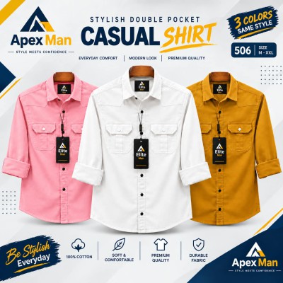 3 Pics Double pocket shirt